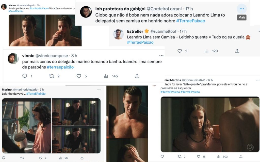 twitter-leandro-lima-terra-e-paixao-1024x640-1 'Terra e Paixão': Leandro Lima causa frenesi no público ao aparecer só de tolha