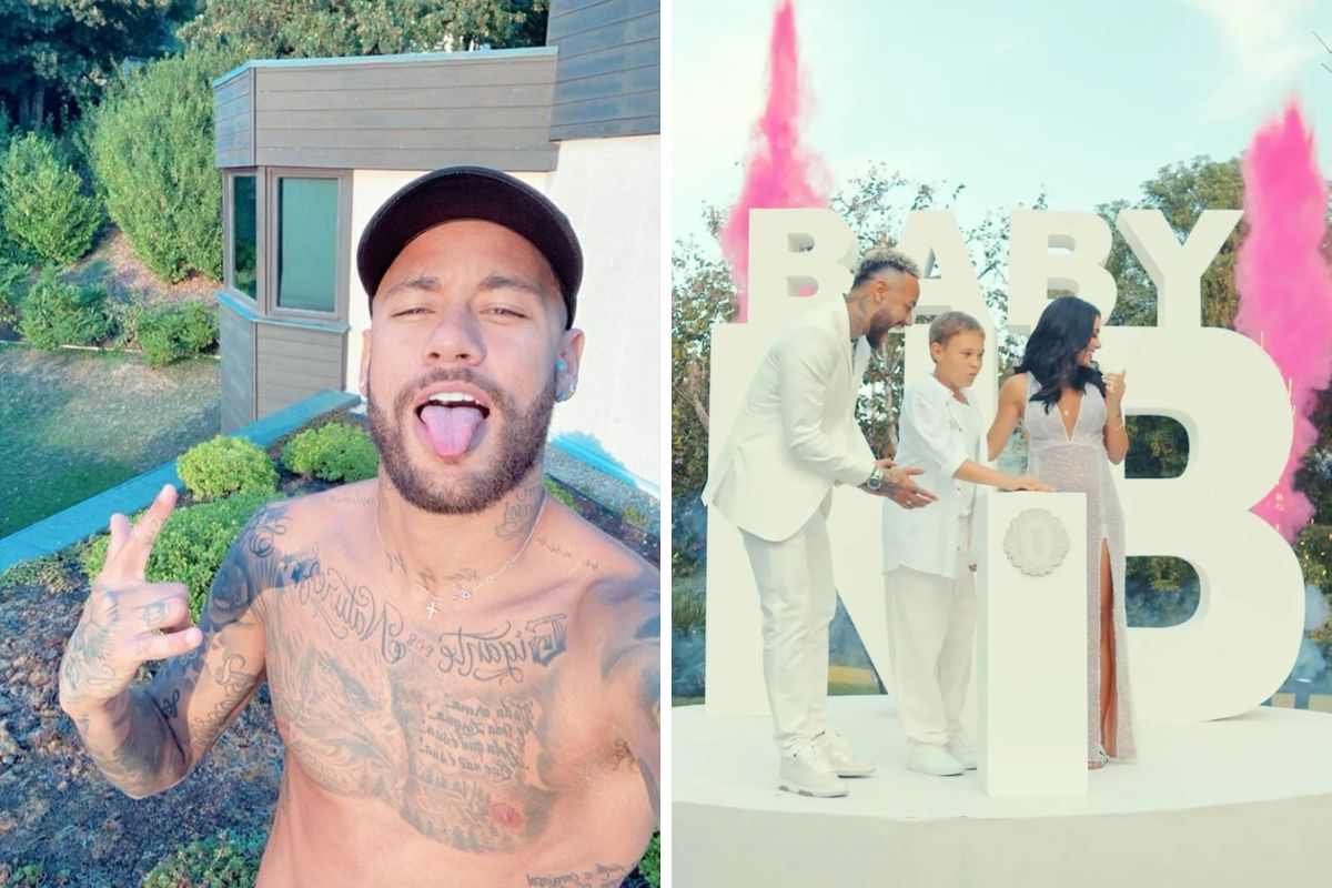 neymar descobrindo que vai ser pai de menina