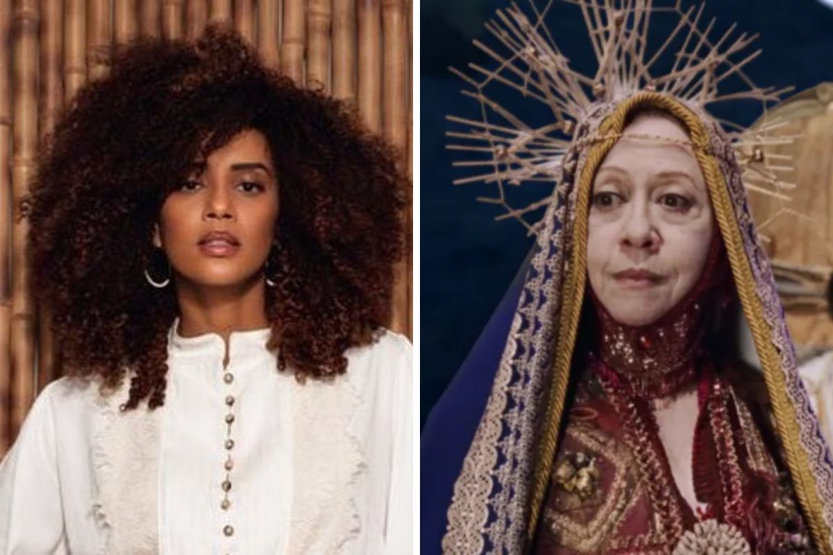 taís araujo e fernanda montenegro como nossa senhora em auto da compadecida