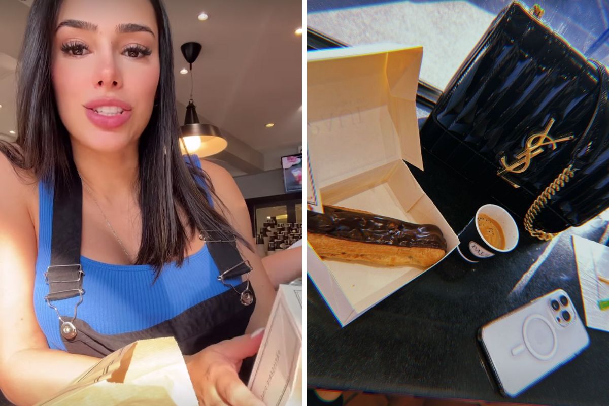 Bruna Biancardi toma "último café" na França