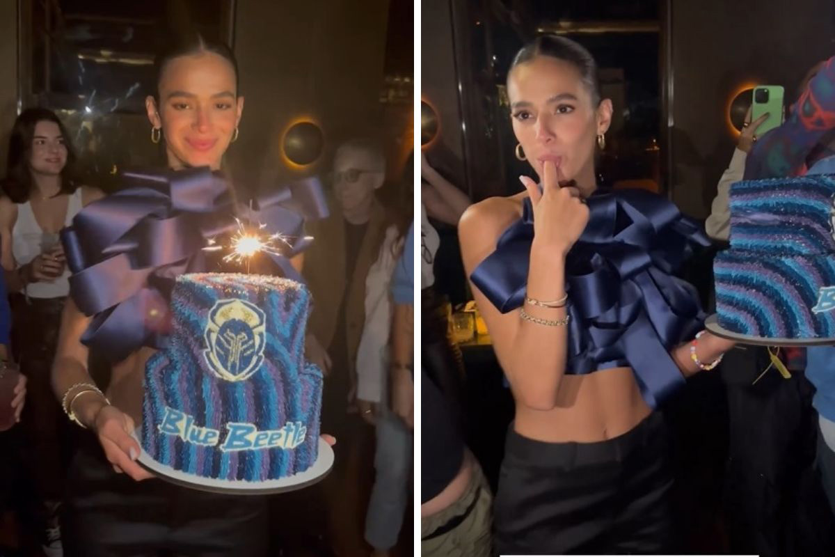 Bruna Marquezine curte festa de aniversário