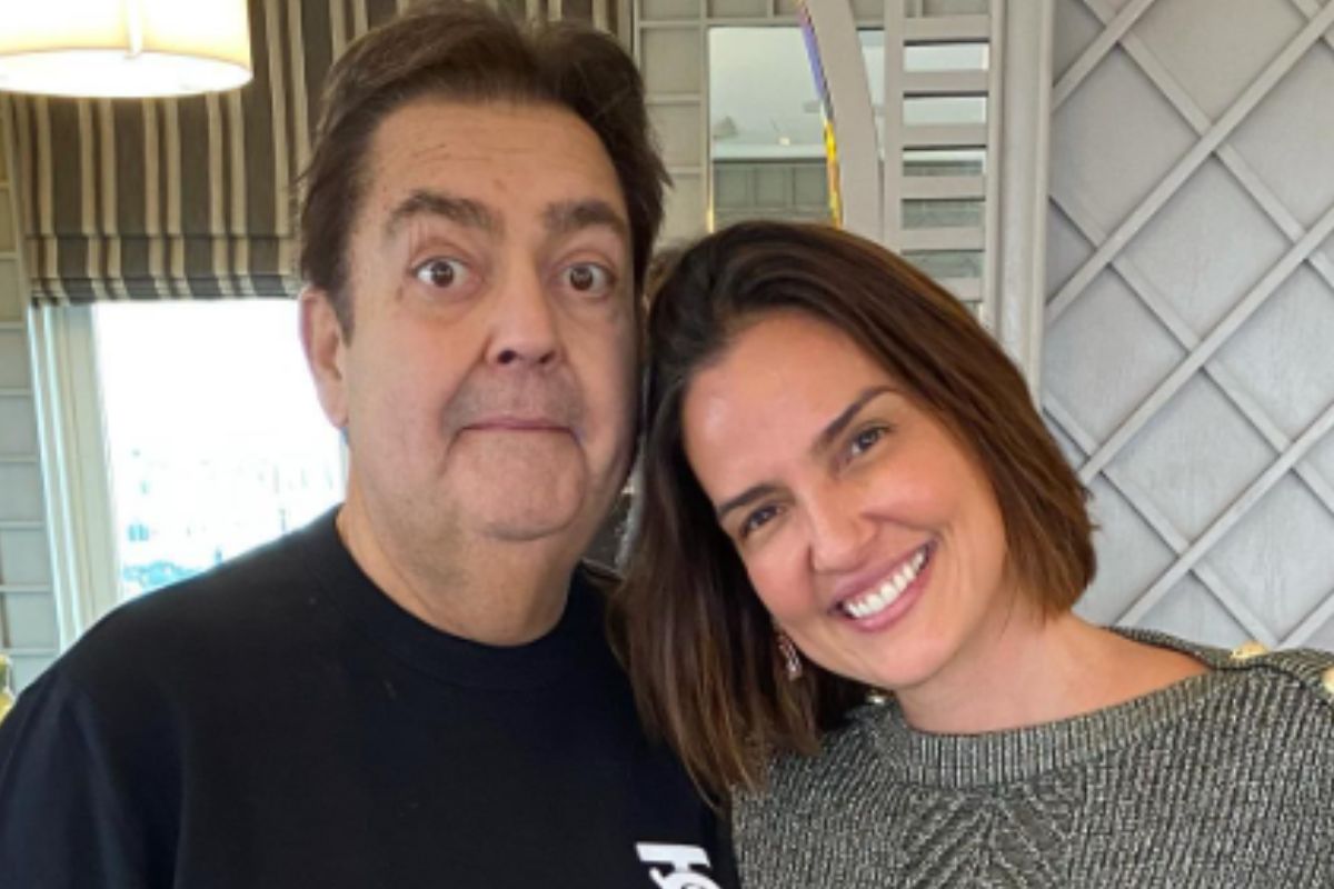 Fausto Silva e Luciana Cardoso