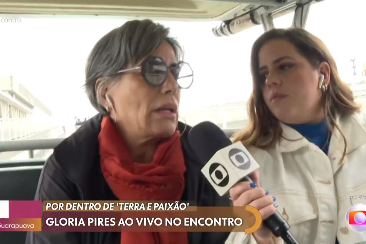 gloria pires e tati machado nos bastidores da tv globo