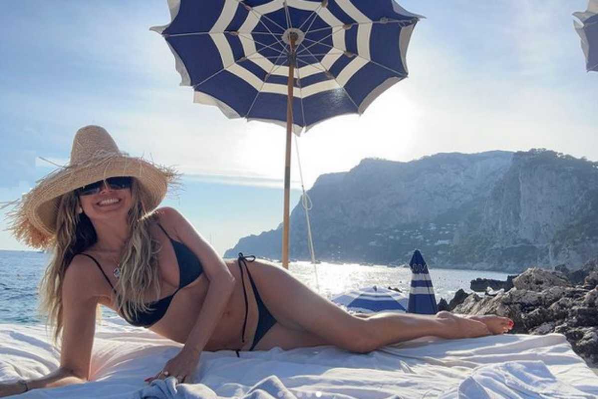 Heidi Klum na praia