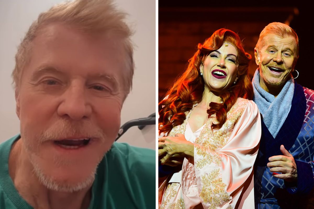 Miguel Falabella em cena com Alessandra Verney