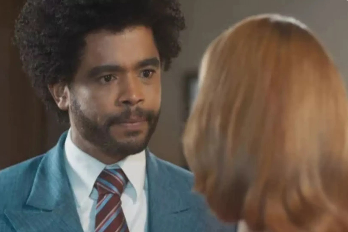 Orlando (Diogo Almeida) e Gilda (Mariana Ximenes) em Amor Perfeito