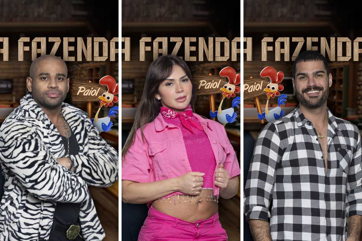fotomontagem de retratos de cezar black, nadja pessoa e shayan no paiol de a fazenda 15