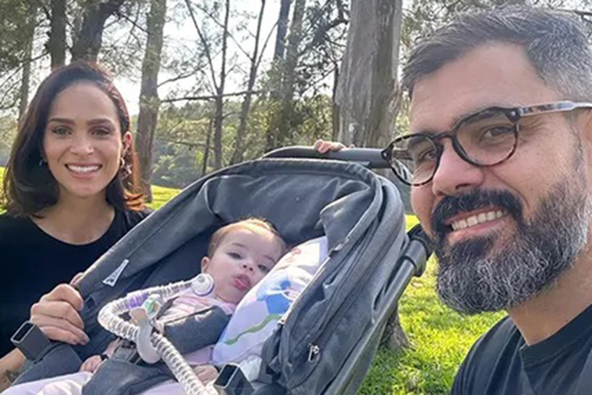 Juliano Cazarré, Letícia Cazarré e Maria Guilhermina