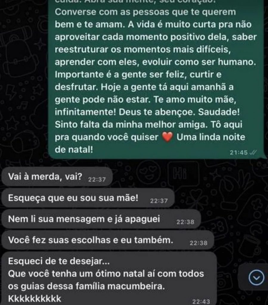 Mensagem de Silvana Taques para Larissa Manoela