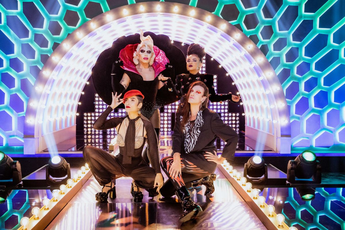 Painel de jurados do episódio sete de Drag Race Brasil