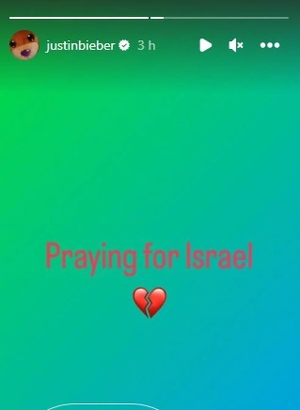 Posicionamento de Justin Bieber no Instagram