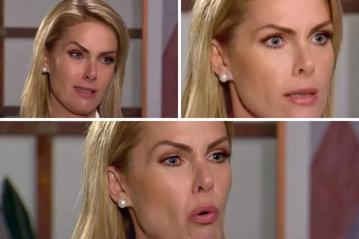 Ana Hickmann chora em entrevista ao Domingo Espetacular