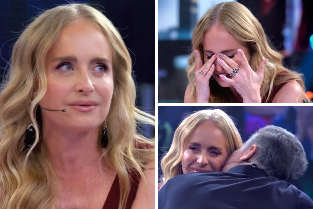 Angélica se emocionou no Domingão
