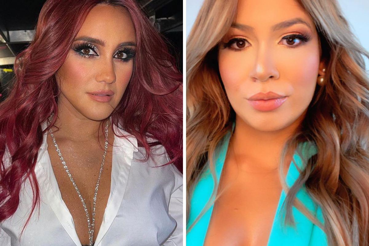 Fotomontagem Dulce Maria e Marília Mendonça