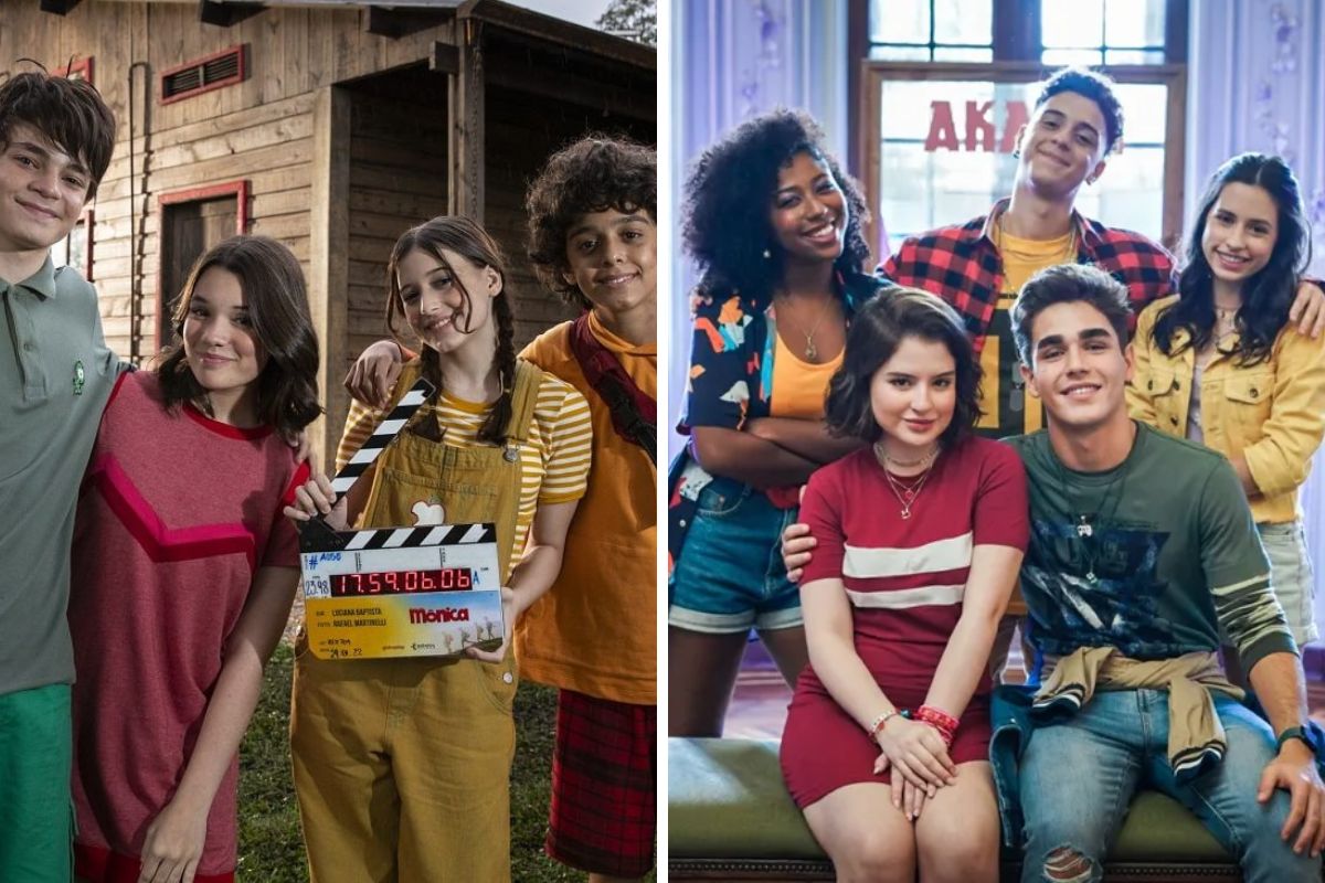 dois elencos de turma da monica e jovem
