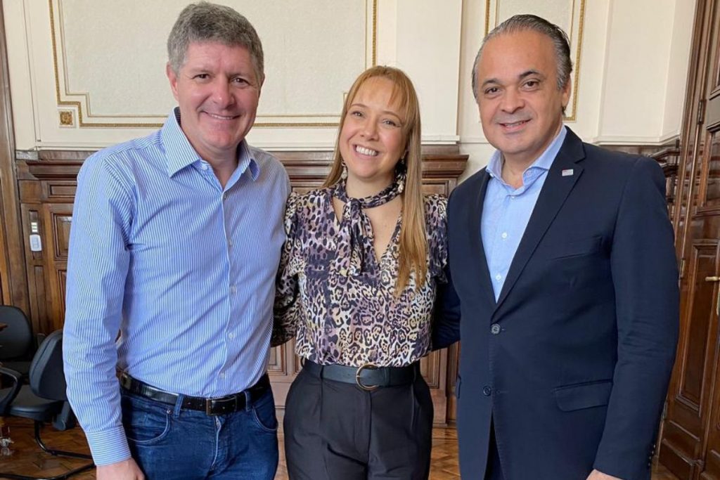 Fábio Villa Verde com Marília Marton, Secretaria de Cultura do Estado de São Paulo, e Roberto de Lucena, Secretário de Turismo do Estado de São Paulo