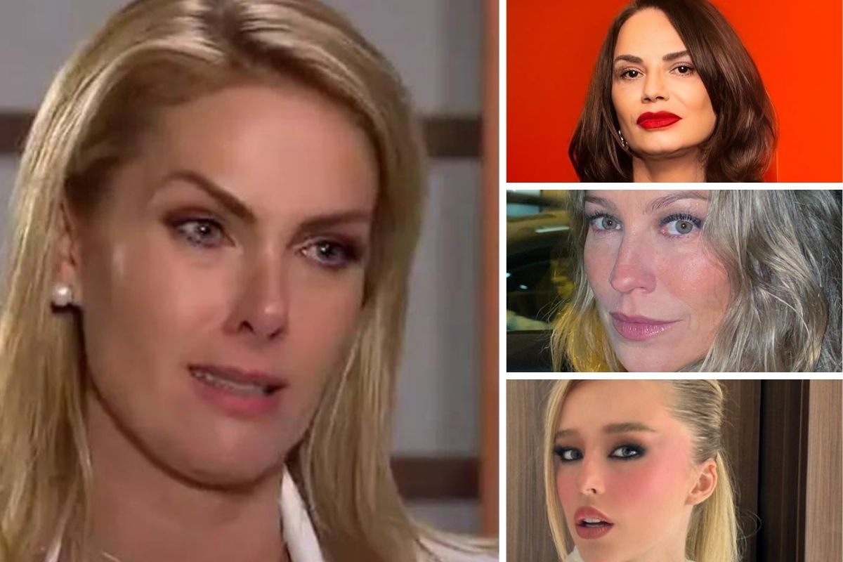 Ana Hickmann, Luiza Brunet, Luana Piovani e Duda Reis que denunciaram violência doméstica