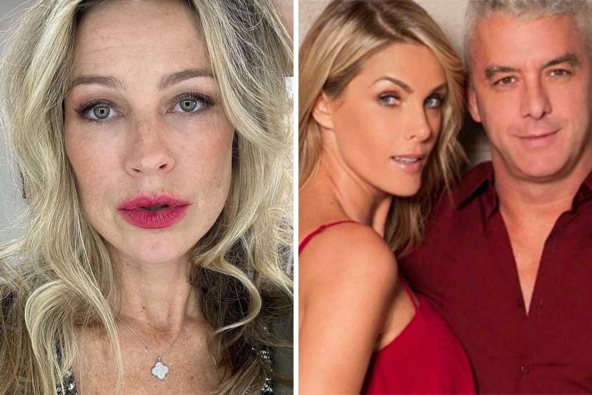 fotomontagem de retratos de luana piovani e ana hickmann com alexandre correa