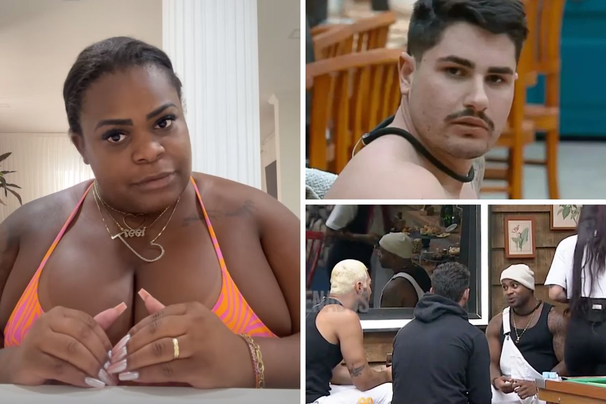Fotomontagem com Jojo Todynho, Lucas Souza e Cezar Black