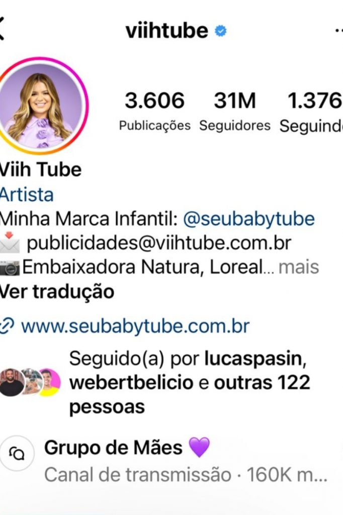 perfil-viih-tube-instagram-682x1024-1 Perfil de Viih Tube no Instagram