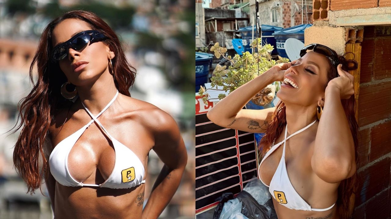 Anitta divulga fotos de gravação na favela da Rocinha, no Rio de Janeiro Lorena Bueri