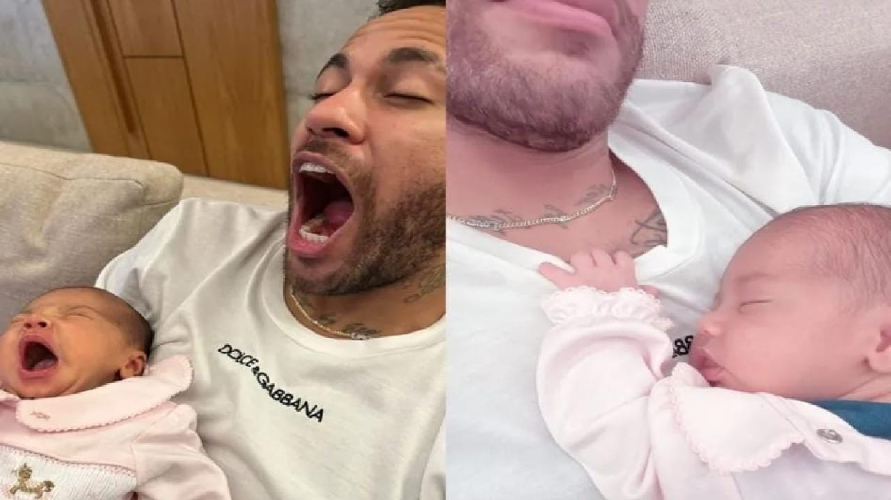 Neymar compartilha momento fofo ao lado da filha Mavie Lorena Bueri