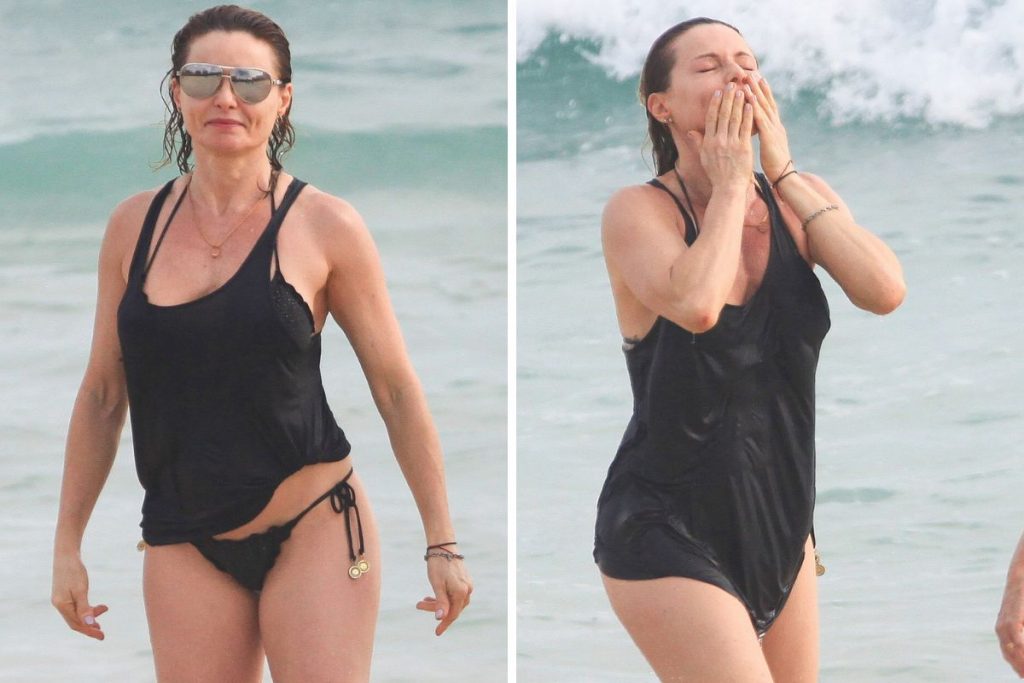Rita Guedes na praia