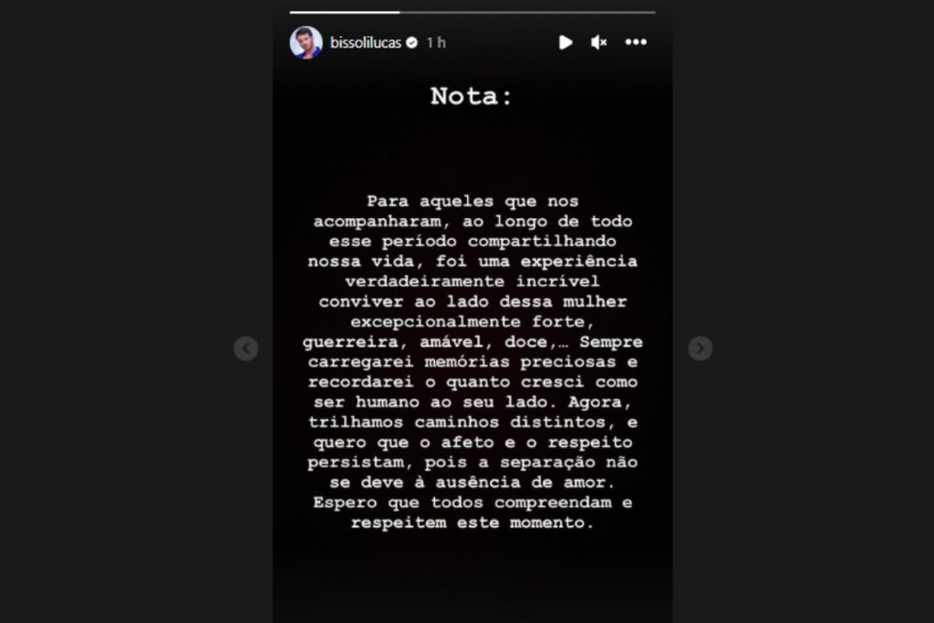 stories-lucas-bissoli-anunciando-termino-com-eslovenia-marques-instagram-1024x683-1 Lucas Bissoli anunciando fim do namoro com Eslovênia Marques