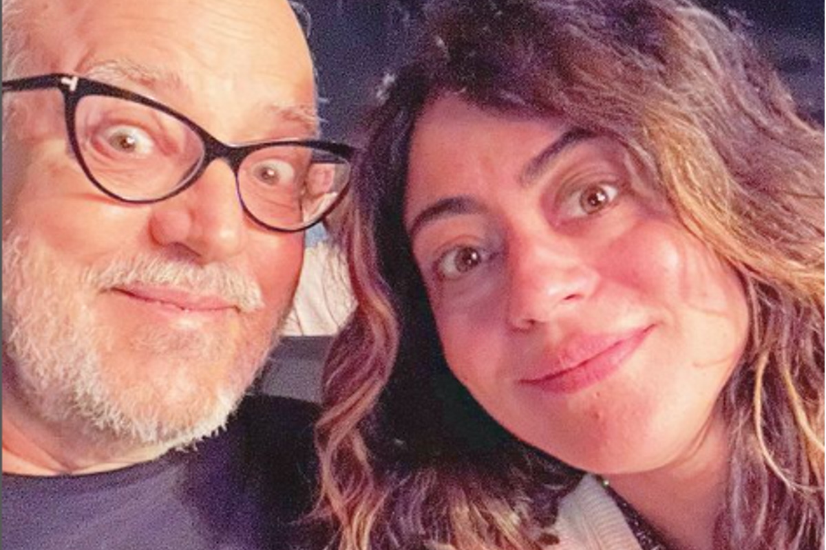 Carol Castro com o pai