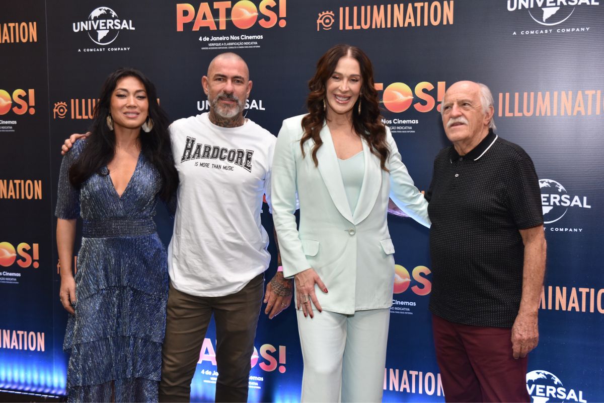 Elenco de "Patos" posa com simpatia