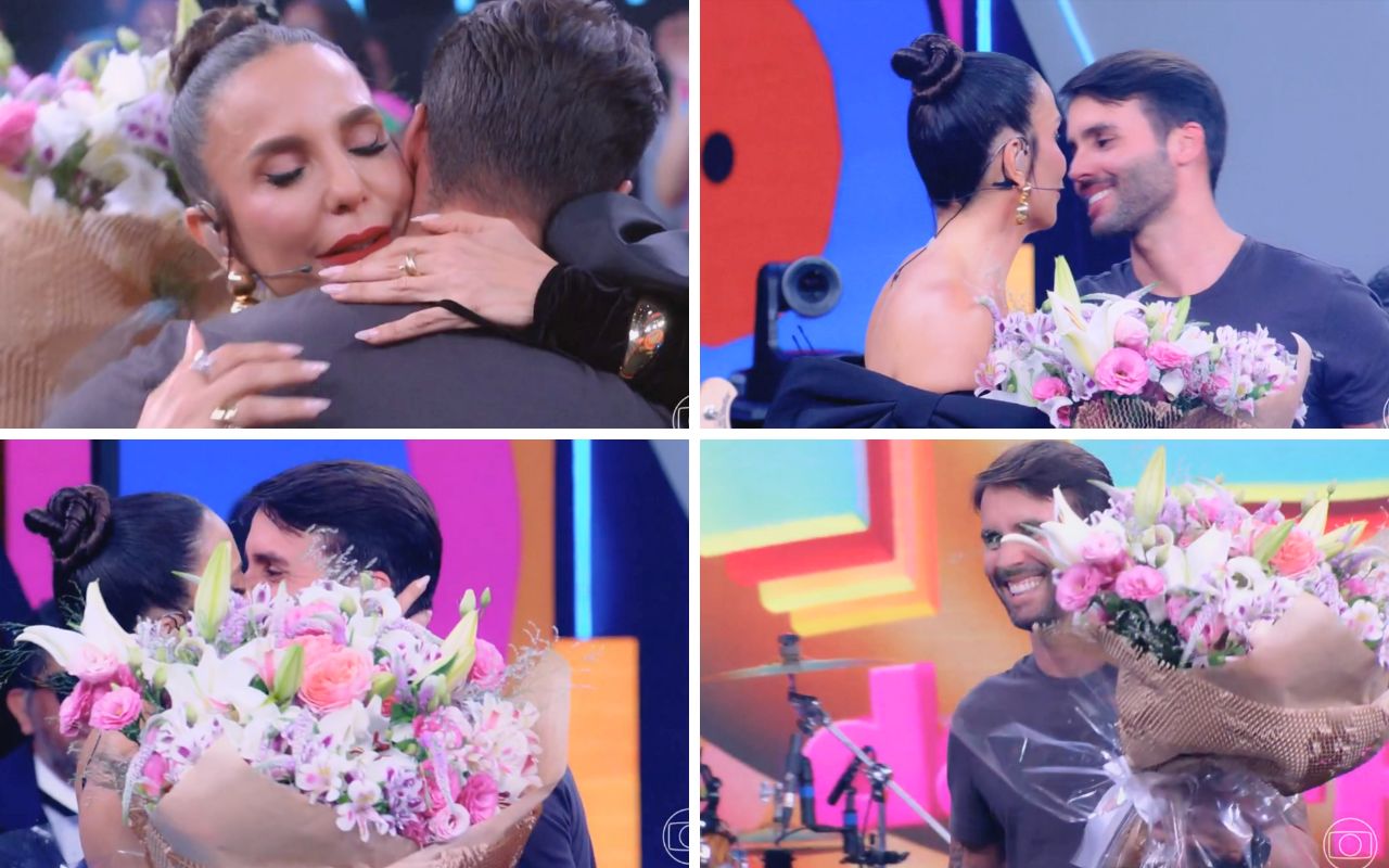 Ivete Sangalo chora nos braços do marido na despedida do Pipoca