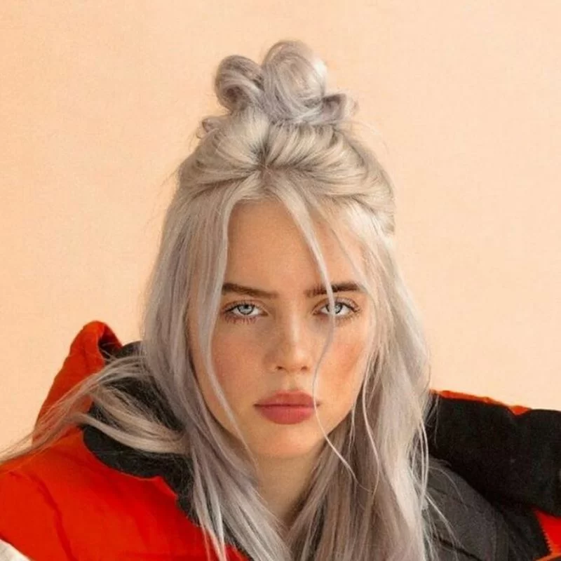 Cabelo cinza da Billie Eilish (Foto: reprodução/Instagram/@billieeilish) Lorena Bueri