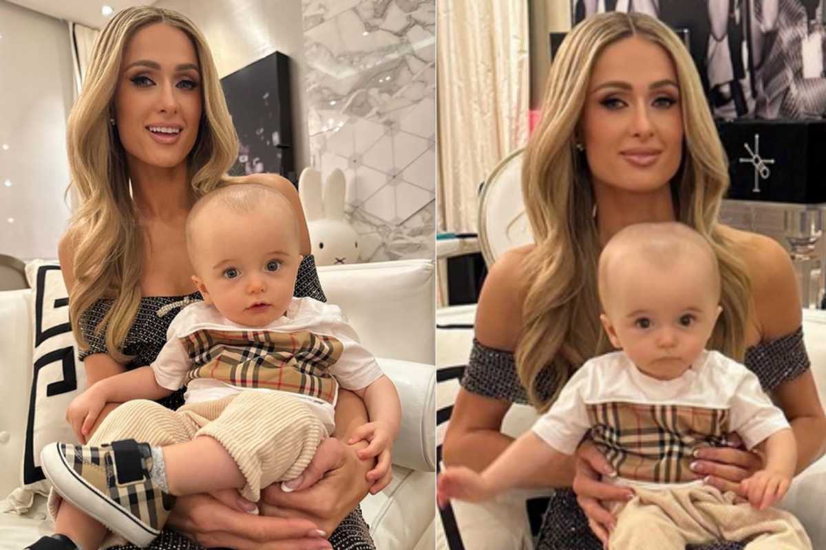 Paris Hilton e o filho Phoenix