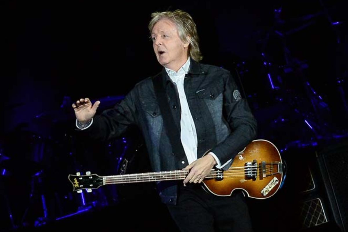 Paul McCartney durante show no Allianz Parque, em São Paulo em 2019