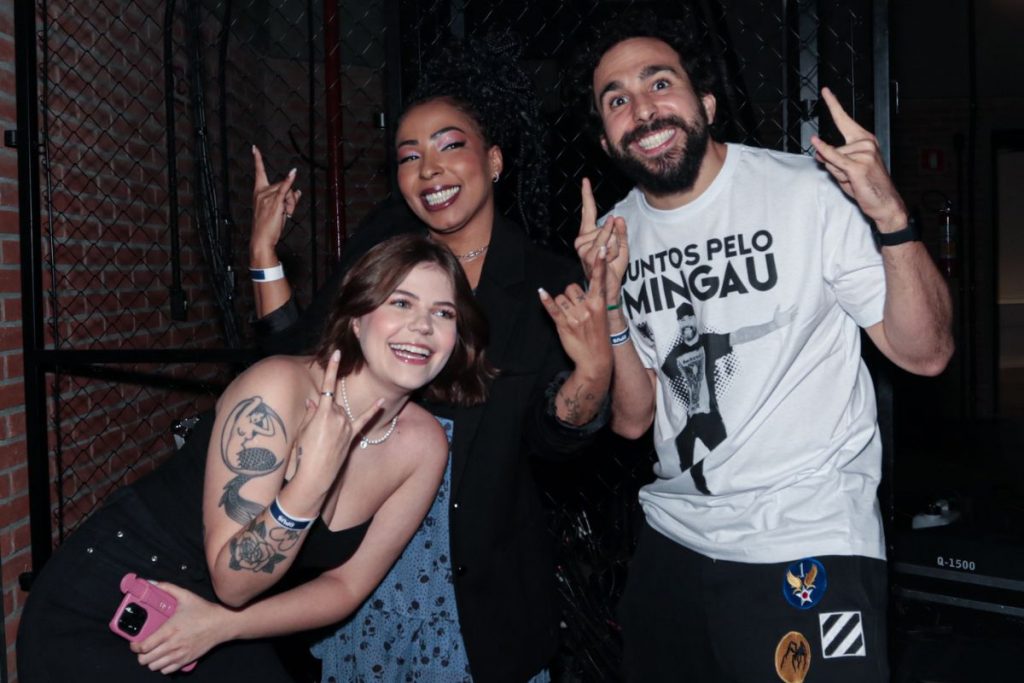 Isabella Aglio, Juliana Oliveira e Murilo Couto