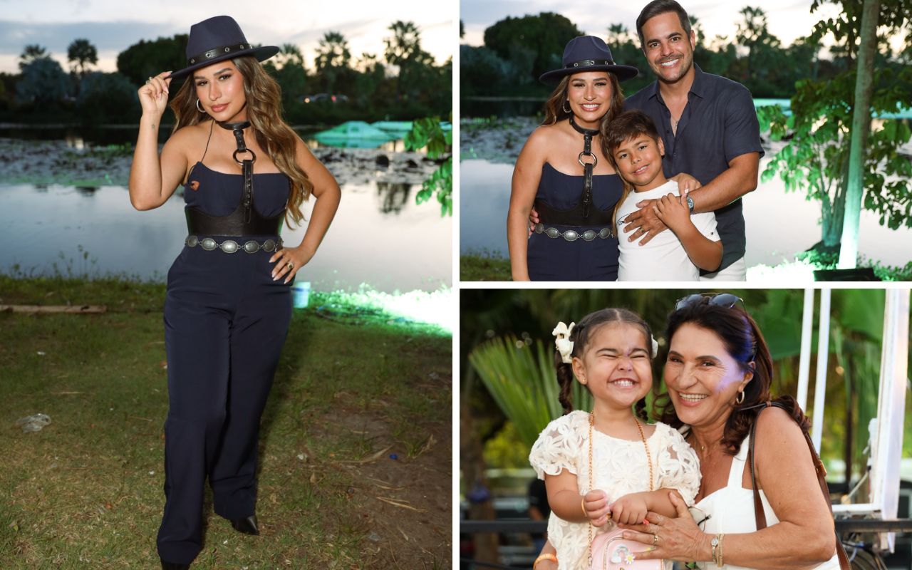 Simone Mendes posa com filhos, marido e mãe antes de gravar DVD