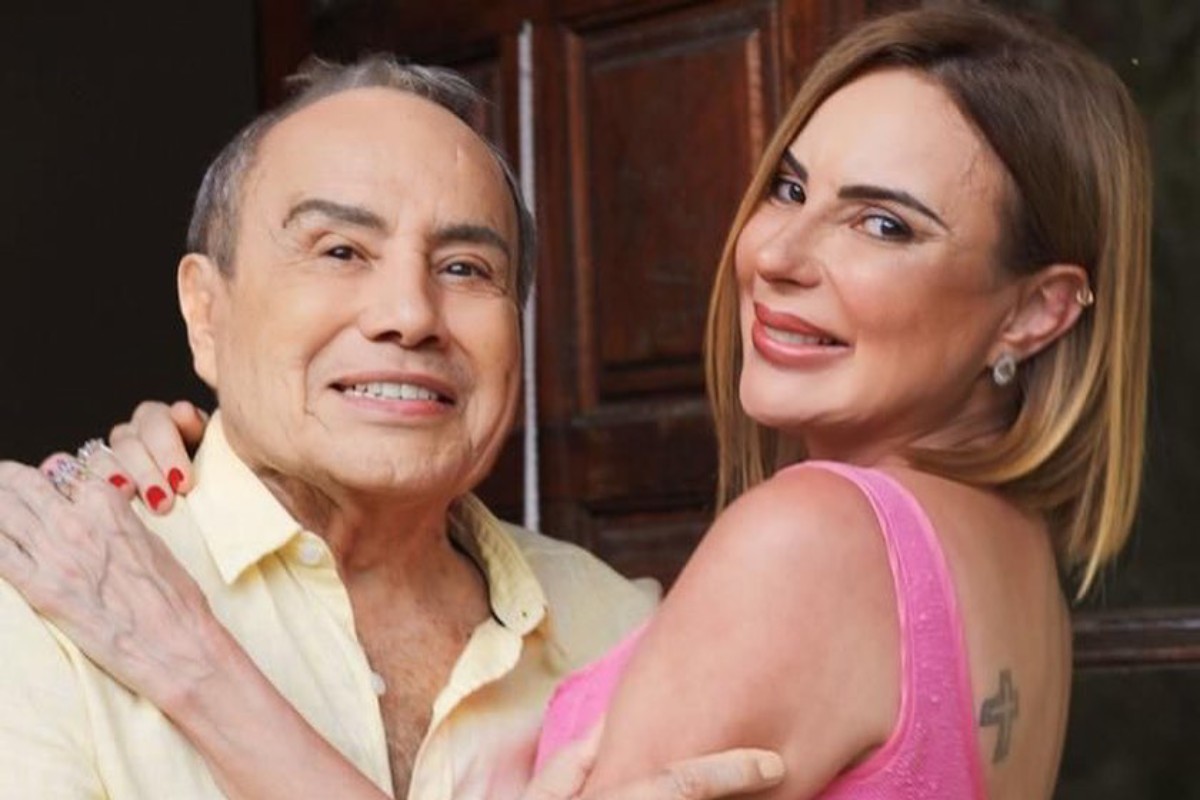 stenio Garcia posando com marilene saade