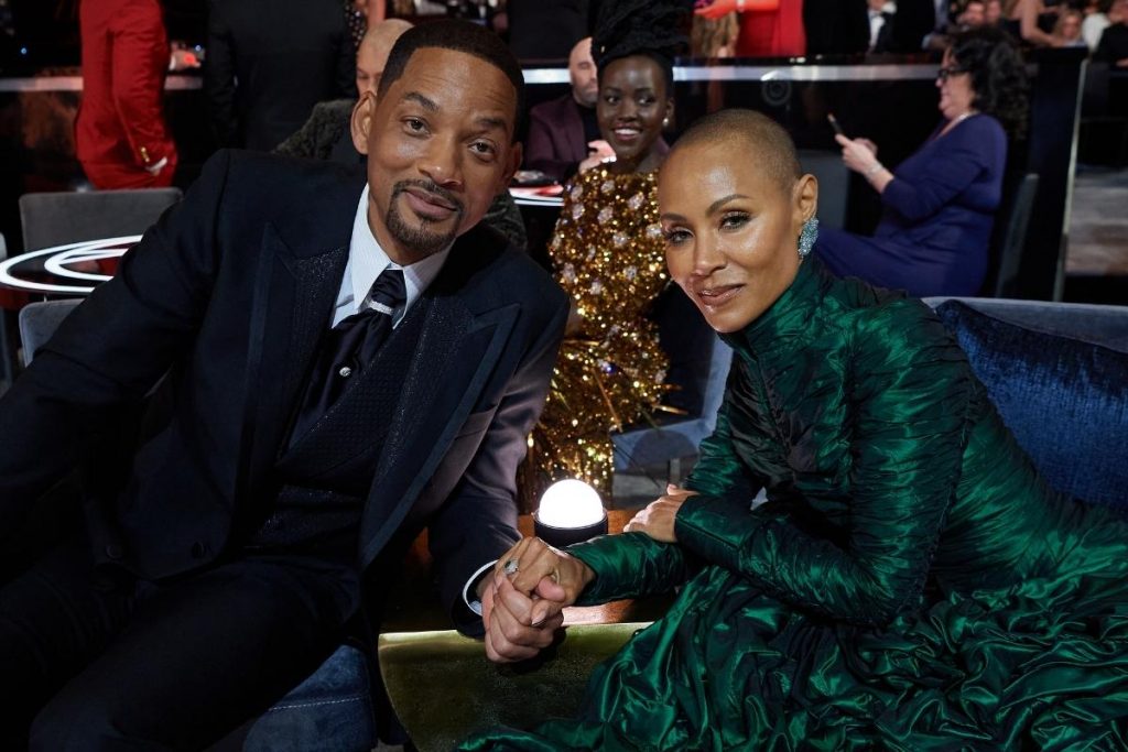 Will Smith e Jada na cerimônia do Oscar