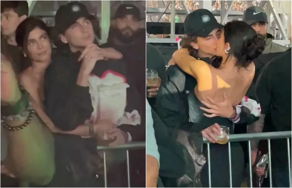 Kylie Jenner e Timothée Chalamet. (Foto: Grosby Group/Hugo Gloss)