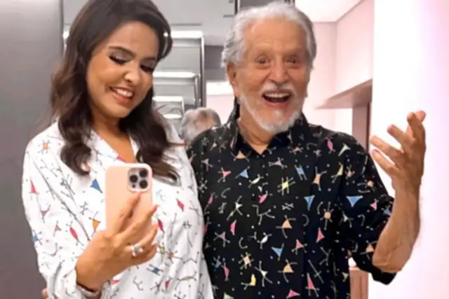 selfie de renata domingues e carlos alberto de nóbrega no hospital