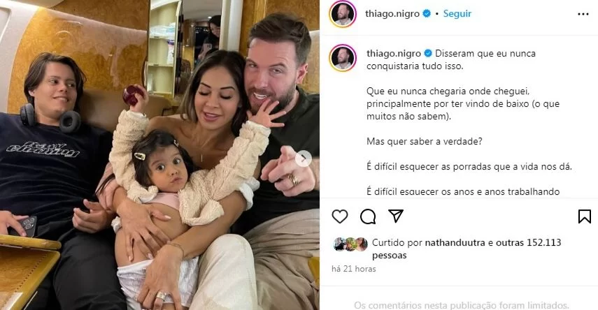 Maíra Cardi e a família