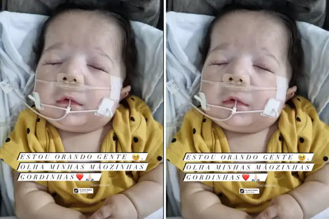 Arthur filho caçula de Zé Vaqueiro no hospital