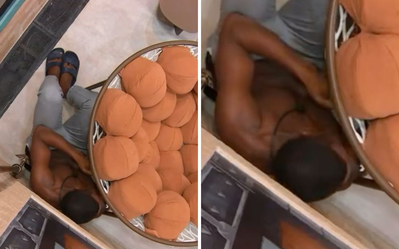 BBB 24: Davi chora escondido após briga com MC Bin Laden