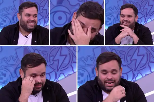 BBB 24: Michel de jaqueta preta e camisa branca