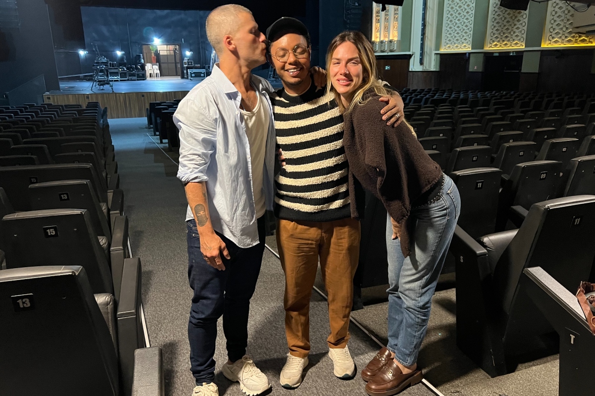 Bruno Gagliasso, Clayton Nascimento e Giovanna Ewbank