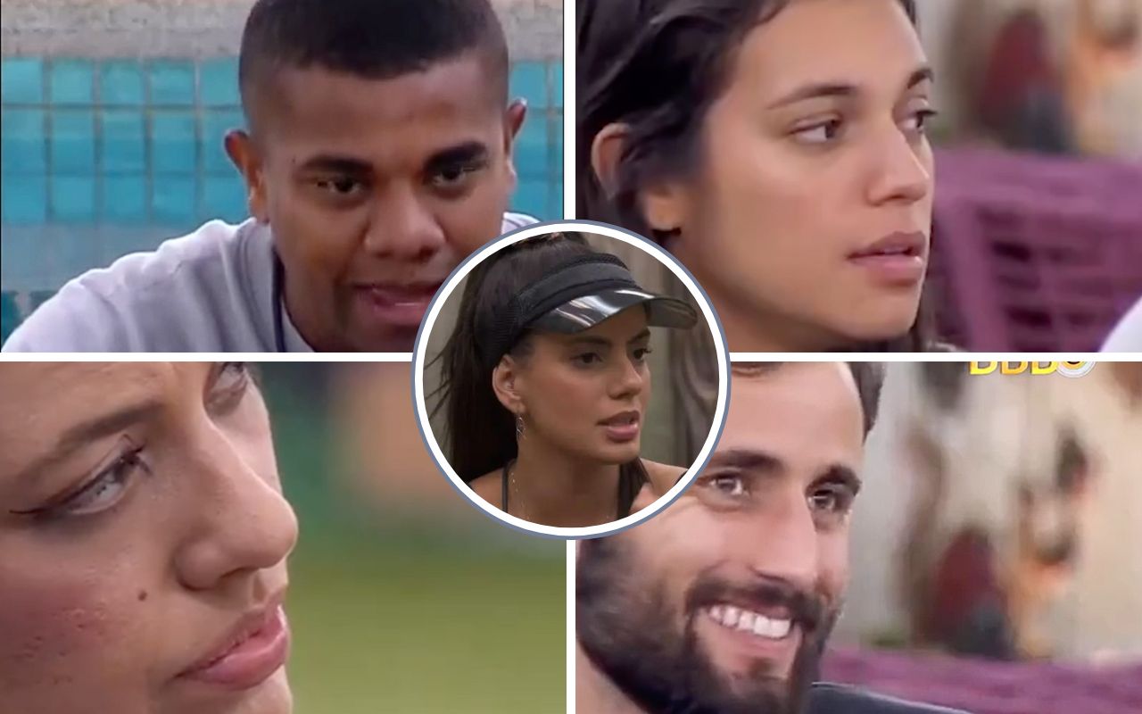 Davi, Alane, Bia, Fernanda e Matheus do BBB 24