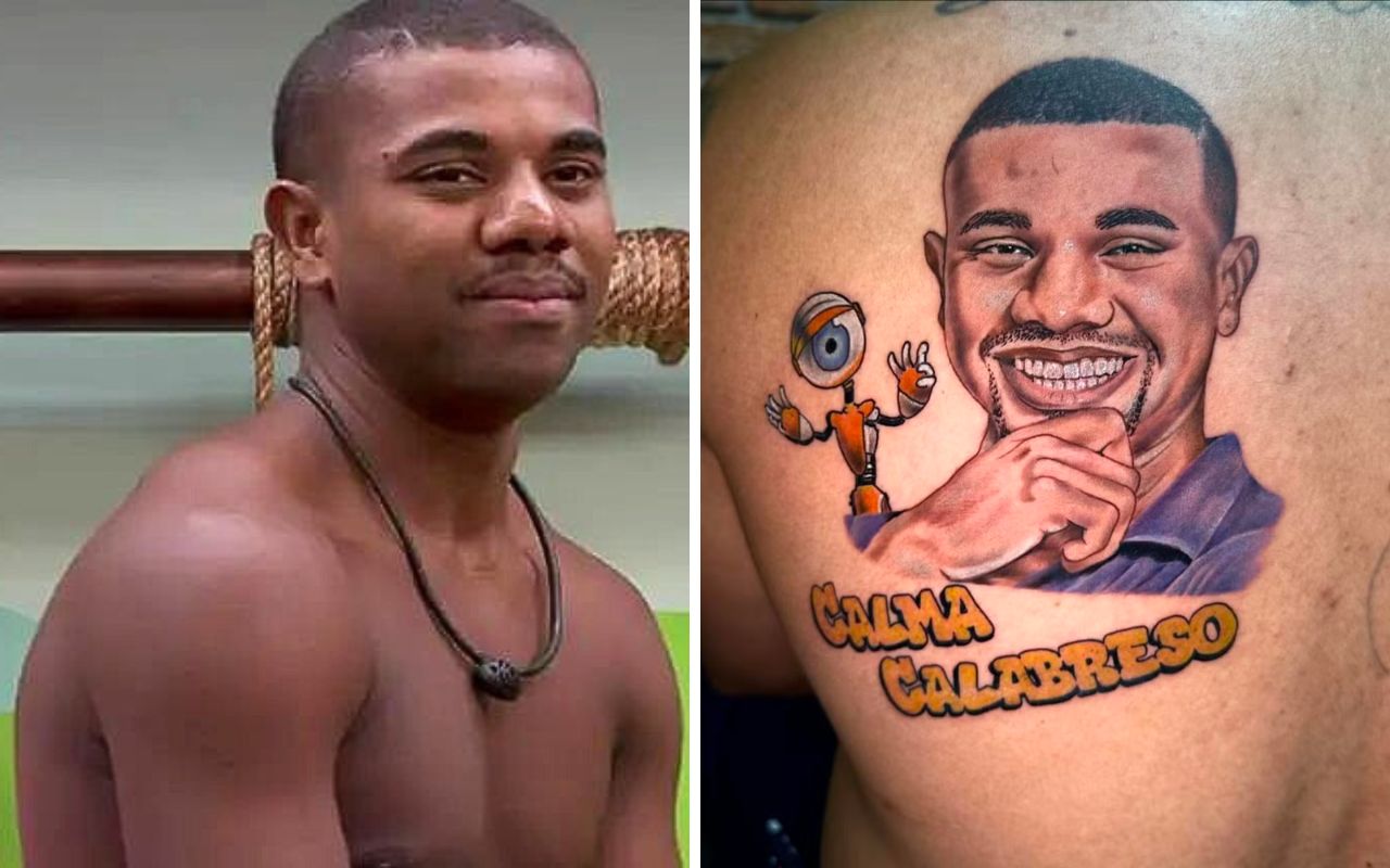 Fã tatua Davi do BBB 24 na Pele