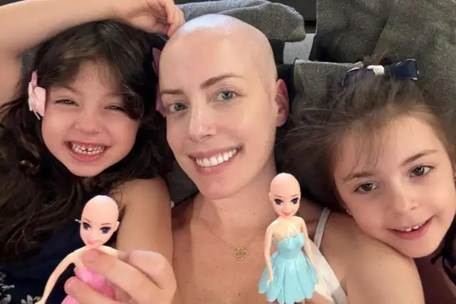 Fabiana Justus com as filhas Chiara e Sienna