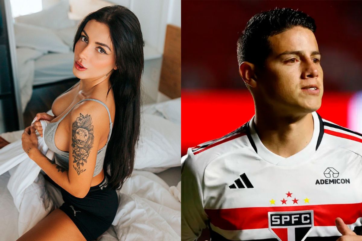 Fernanda Campos e James Rodriguez