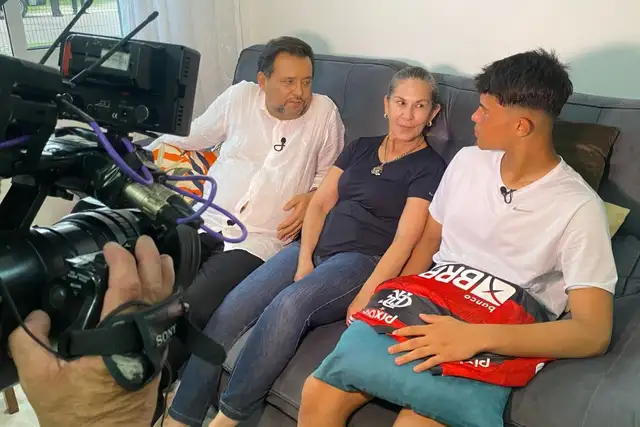 Geraldo Luís durante entrevista com Bruninho no Geral do Povo